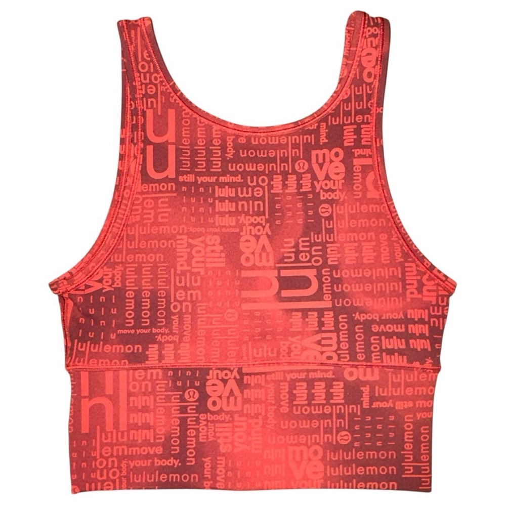 Lululemon Power Pivot Everlux Tank Ombre Red Multi Size 4 Reversible - Picture 3 of 9
